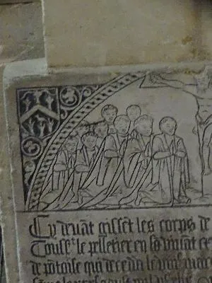 Plaque funéraire de Toussaint Le Pelletier dans la Cathédrale de Pontoise