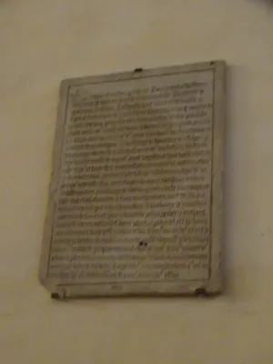 plaque funéraire de Denis Cossart et de Danielle de Gannes