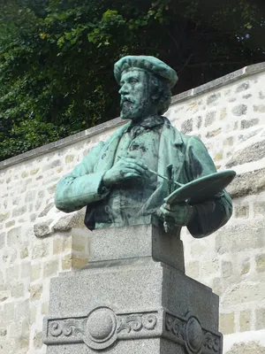 Statue de Charles-François Daubigny à Auvers-sur-Oise