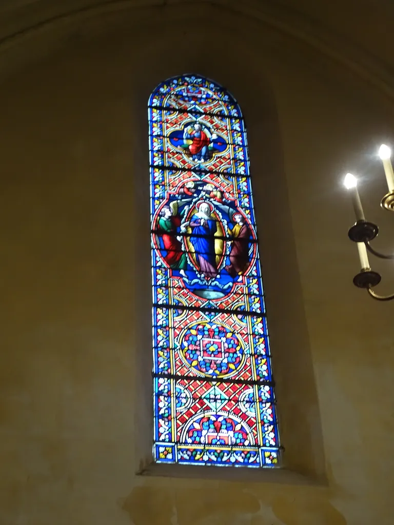 Vitrail Baie D dans l'Église Saint-Christophe de Cergy